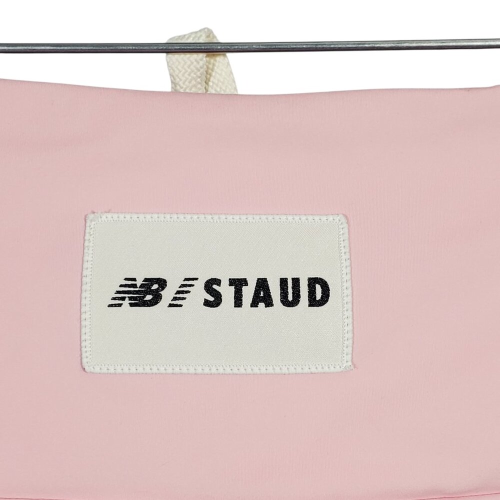 New Balance X Staud Biker Shorts Women's S Pastel Pink Lace-Up Gym Yoga Athletic - Picture 7 of 13